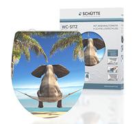 SCHÜTTE 82580 - Asiento de inodoro (duroplast, cierre rápido), diseño de elefante