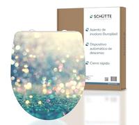Schütte 82587-A Magic Light - Mecanismo de cierre suave, diseño y liberación rápida para limpieza, tapa de Duroplast (carga máxima del asiento del inodoro 150 kg), color Luz Mágica