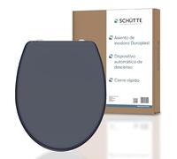 SCHÜTTE Asiento de inodoro con descenso automático, tapa de inodoro con cierre rápido para una fácil limpieza, tapa de inodoro Duroplast (carga máxima de 150 kg)