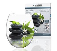 SCHÜTTE Asiento de WC duroplast con cierre suave estampado JASMIN