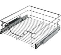 Schütte Cajón telescópico 4328 | Cajón extensible para reequipamiento para armarios de 60 de metal | Extractor de armario para el armario de cocina | Cesta colgante para la cocina | Extracción