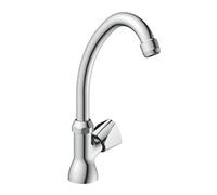SCHÜTTE Grifo de agua fría CARNEO, grifería, grifo de baño solo para agua fría, válvula giratoria, 37970, cromado