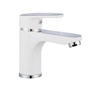 Schütte grifo mezclador de lavabo alaska blanco y cromado
