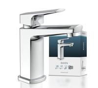SCHÜTTE RAVEN 34010 - Grifo monomando para lavabo (con desagüe, cromado)