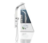 Schütte - Panel de ducha de acero inoxidable, ducha de lluvia, soporte de pared, ducha de mano