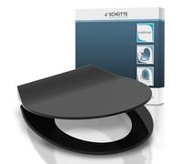 Schütte Slim Asiento de Inodoro Duroplast con Dispositivo de Descenso automático, Tapa de Inodoro con Cierre rápido para una fácil Limpieza, Asiento de Inodoro Probado hasta 175 kg de Capacidad de