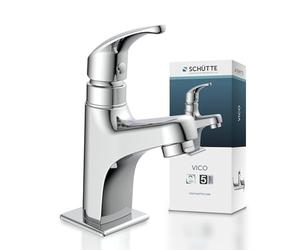 SCHÜTTE VICO 37958 - Grifo de agua fría, grifo de baño solo para agua fría, válvula de soporte cromada