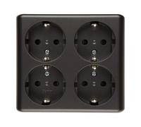 Schuko enchufe cuádruple empotrado con Simon 54 EGSZ4NZ/48