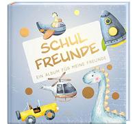 Schulfreunde - JUNGEN: ein Album für meine Freunde, Geschenk für Schultüte Einschulung, Schulanfang (Freundebuch Schule) PAPERISH®