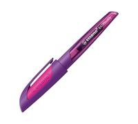 Schulfüller mit Standard-Feder M - STABILO EASYbuddy in lila/magenta - Schreibfarbe blau (löschbar) - Einzelstift - inklusive Patrone