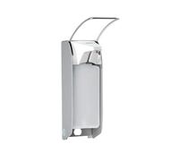 Schulke KHL - Dispensador de jabón desinfectante (bomba de acero inoxidable, palanca larga, 1000 ml)