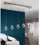 SCHULLER - Lámpara Colgante LED Rocío 5 Luces, Color Cromo
