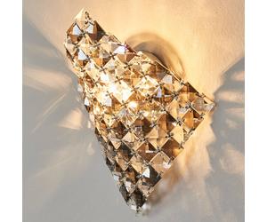 Schuller Valencia Aplique de pared de cristal Saten, 25 cm