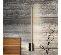 Schuller Valencia Aplique de pared LED Stick, altura 80 cm, negro, metal