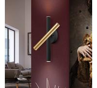 Schuller Valencia Aplique LED Varas, atenuable, oro/negro