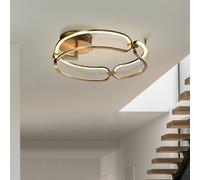 Schuller Valencia Colette Plafón LED, 3 luces, oro rosa True