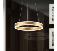 Schuller Valencia Lámpara colgante LED Helia, dorada, Ø 50 cm, metal