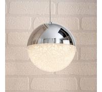 Schuller Valencia Lámpara colgante LED Sphere, cromo, 1 luz, Ø 12 cm