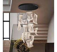Schuller Valencia Lámpara colgante LED Velos II 13 luces, negra, atenuable, plástico True