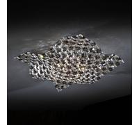 Schuller Valencia Lámpara de pared y de techo Satén, cristal, 41 cm