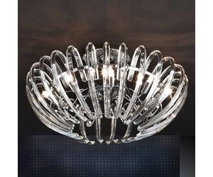 Schuller Valencia Lámpara de techo Ariadna, cristal transp., redonda