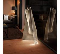 Schuller Valencia Lámpara pie LED Velos oro rosado forma orgánica