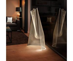 Schuller Valencia Lámpara pie LED Velos oro rosado forma orgánica