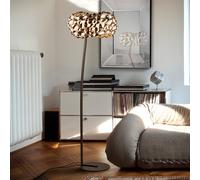 Schuller Valencia Narisa lámpara de pie LED, oro rosa/marrón True