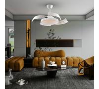 Schuller Valencia Ventilador de techo Enzo con LED dim CCT, blanco