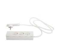 Regleta con 1,5 m de cable y clavija plana EVOline