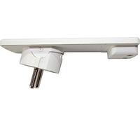 Schulte Elektrotechnik, Conector EVOLINE PLUG WS, toma de tierra EF CEE 7/7, tapa protección, blanco