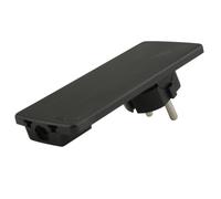 Schulte EVOline Enchufe De Seguridad Con Conector Schuko En Ángulo