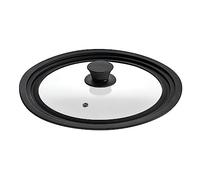 Schulte-Ufer Adriana - Tapa de cristal universal para sartenes con diámetro de 24 cm, 26 cm y 28 cm, color negro
