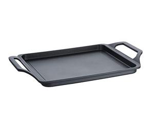 Schulte-Ufer Globus i Grill Plate, Placa de inducción Grill, Placa de Aluminio Fundido 27x24cm