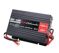 Schumacher Electric INV1000 - Inversor 2000W 12V a 220V - Alta Potencia para Caravana, Camión, Barco - Protección Térmica