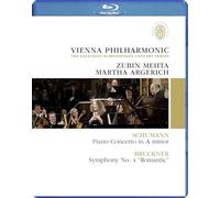 Schumann : concerto pour piano. bruckner : symphonie n° 4. argerich, mehta. [Francia] [Blu-ray]