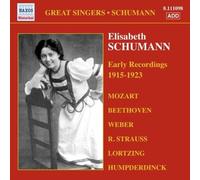 Schumann,Elisabeth Early Recordings 1915 - 1923 (CD) Album (Importación USA)