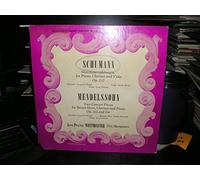SCHUMANN, MARCHENERZAHLUNGEN FOR PIANO CLARINET AND VIOLA, MENDELSSOHN, TWO CONCERT PIECES,BASSET HORN CLARINET AND PIANO, WESTMINSTER, ,LEOPLOD WLACH, ERICH WEISS, DEMUS,