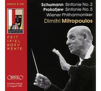 Schumann : Symphonie n° 2. Prokofiev : Symphonie n° 5. Mitropoulos.