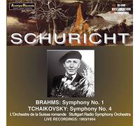 Schuricht - brahms : symphonie n°1 - tchaikovski : symphonie n°4