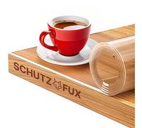 SCHUTZ-FUX Protector de mesa transparente de 2 mm, con borde oblicuo, mantel transparente lavable, diferentes tamaños, a medida, fabricado en Alemania (120 x 215)