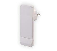 Schutzkontakt-Flachprise macho plástico 230V blanco IP20 NVB