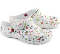 Schu'zz Schuzz señoras zueco zapatos de baño Globule Femme imprimé Liberty sur blanc / white EUR 37