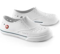 Schu'zz Zuecos de baño para mujer Sneaker'zz Blanc & liseré gris / Blanco EUR 37