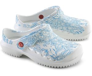 Schu'zz Zuecos para mujer PROTEC Femme imprimé Mandala bleu / blue EUR 40