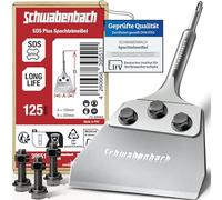 SCHWABENBACH® Cincel Rascador SDS PLUS 125x250mm - Rascador de Suelos para Quitar Moqueta, PVC, Vinilo y Cemento Cola - Espesor 2mm - Compatible con Martillo Perforador Bosch, Makita, Hilti, Metabo