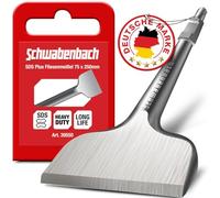 SCHWABENBACH ® Cincel SDS HEX 75 x 410mm - Ideal para remover concreto y mampostería - Punta SDS Hexagonal Extra Endurecida - Cincelar con martillo de demolición - Cincel de pala