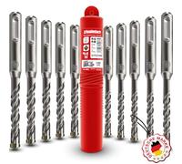 SCHWABENBACH ® - Juego de 10 Brocas SDS PLUS para Hormigón 6 x 110 mm (5 uds.) y 8 x 110 mm (5 uds.). Super SDS para taladro y martillo perforador Bosch, Hilti, Metabo