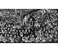 Schwagebo Rompecabezas 1000 Piezas Cantantes De Rock Ilustraciones En Blanco O Negro Póster para Diversión Adulto Madera Puzzle Juguete Xy218Qw