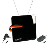 SCHWAIGER 20372 DVBT-2 Antena Antena Interior Activa TV Digital Amplificador de señal Interior LTE Filtro de Bloqueo recepción DVB-T Dab+ FM Acabado Lacado Piano